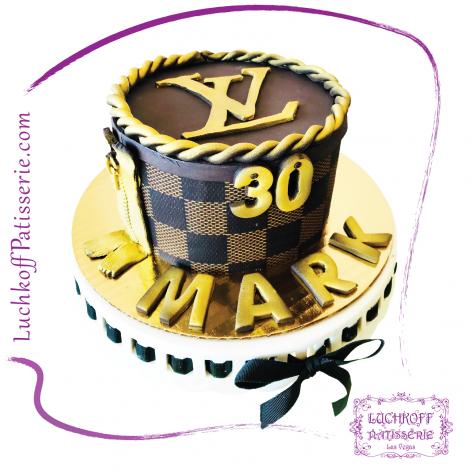 Loui Vuitton and Poker Cards Fondant Cake - B0548 – Circo's Pastry Shop